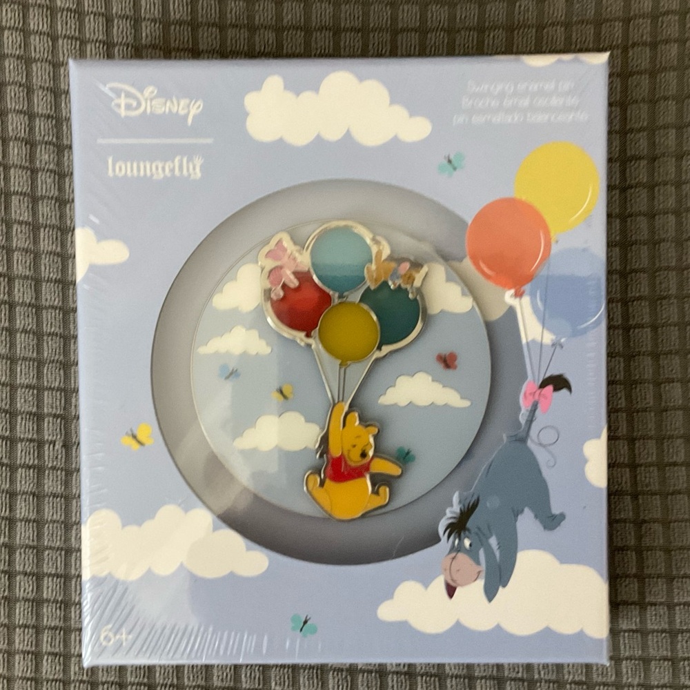 Loungefly Disney Winnie the Pooh Floating Hearts 3” Enamel Collector’s Pin